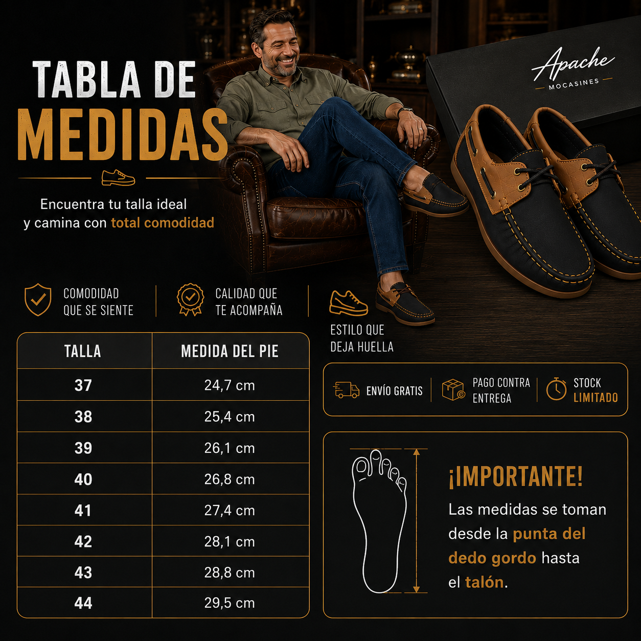 EL DÍA DEL PADRE ES UNA VEZ AL AÑO!!!! Regálale unos Apache Negro Con Miel! Paga contra entrega!